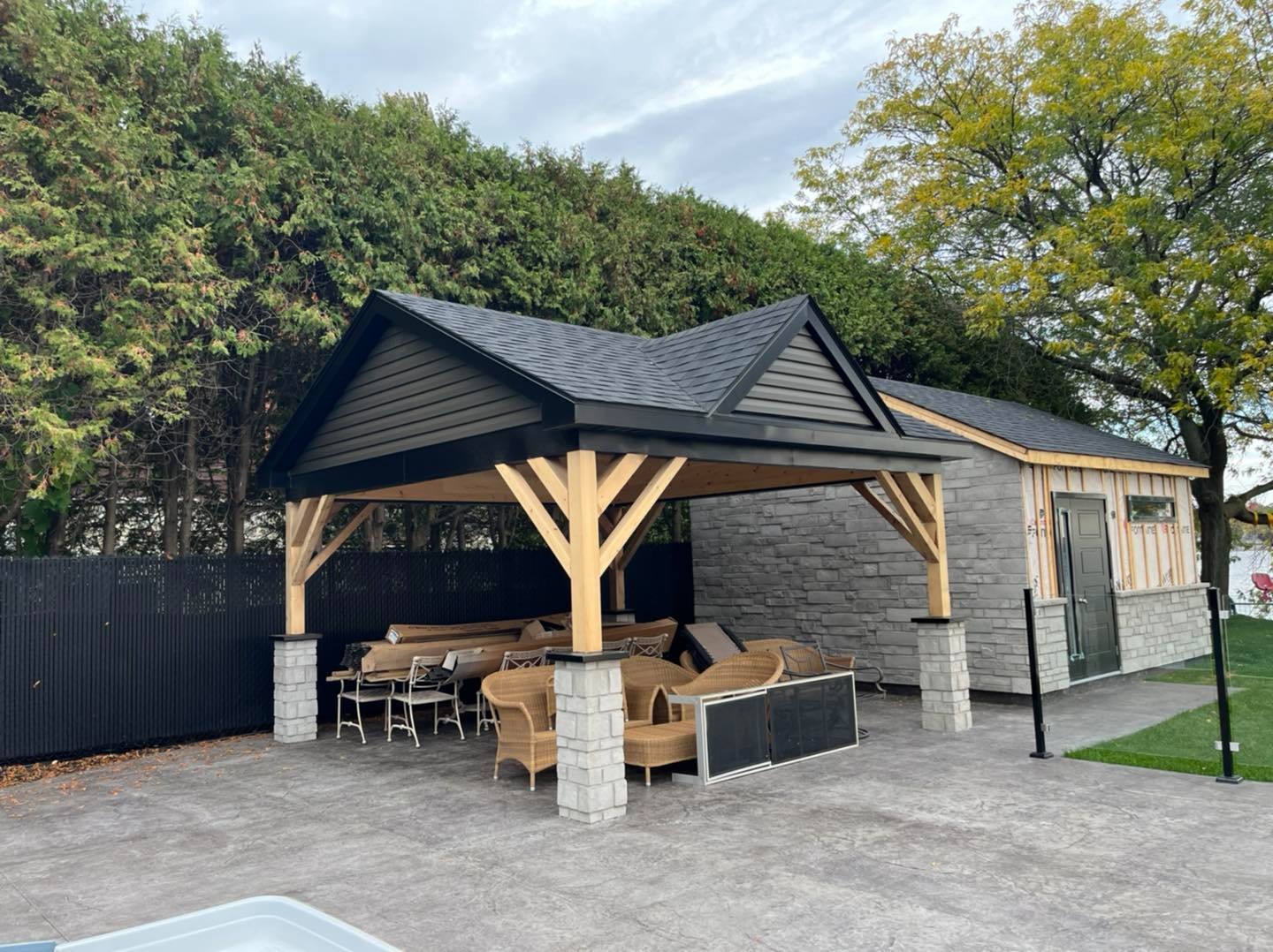 Projet Meloche - Abri de piscine.